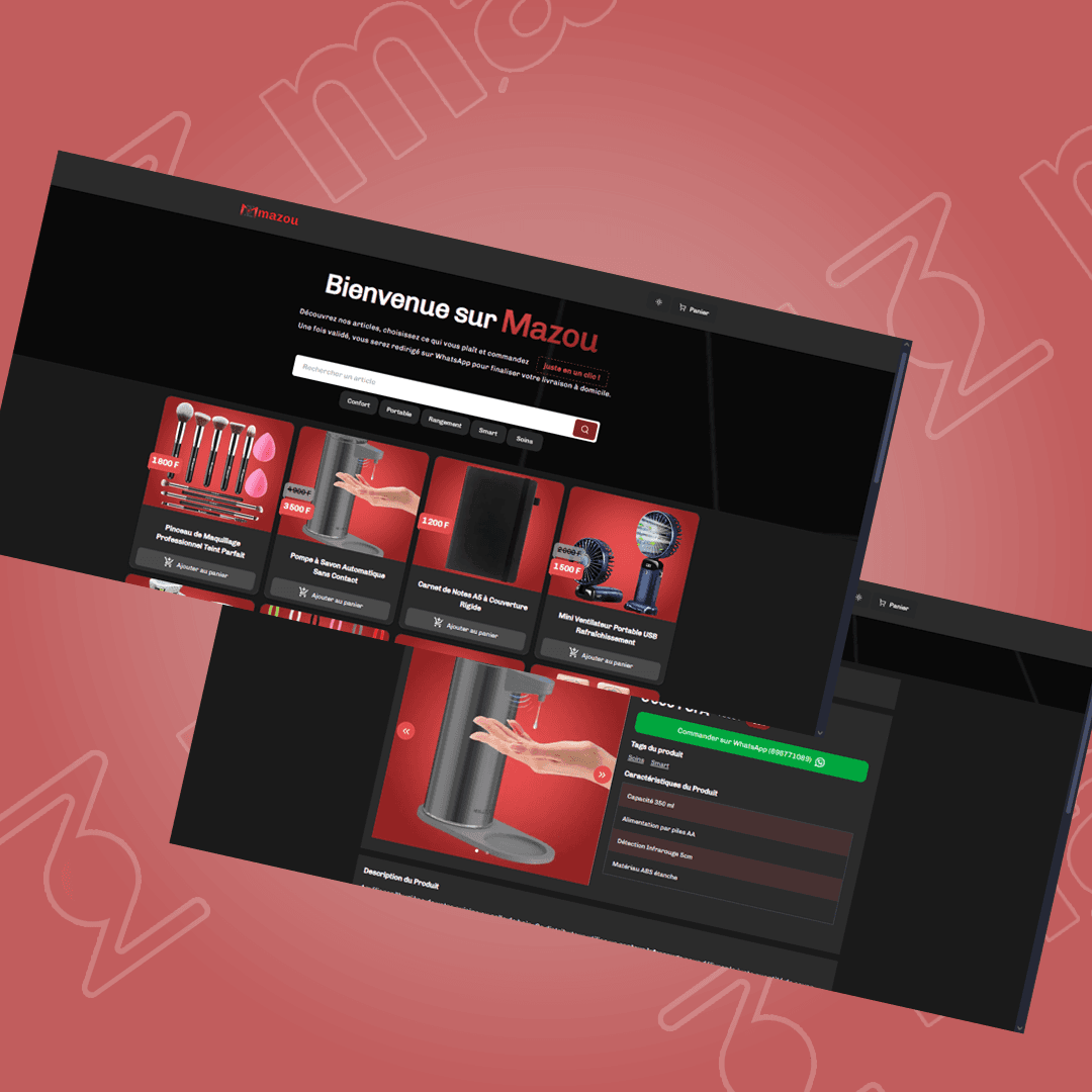 Screen site Mazou Shop